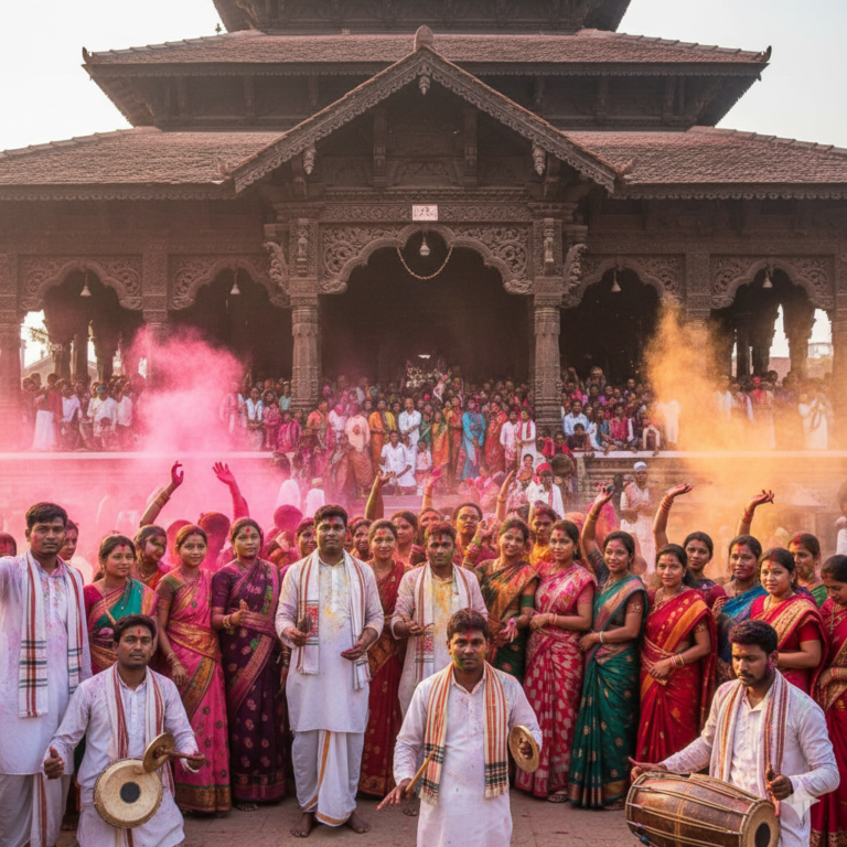 Phakuwa in the Land of Satras: Barpeta and Majuli Drenched in the Colors of ‘Dol’