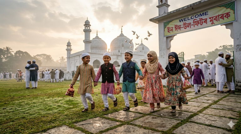 ​সম্প্ৰীতিৰ উৎসৱ ঈদ: ৰাজ্যজুৰি পবিত্ৰ নামাজ পাঠ; নিৰ্বাচনী বতৰতো ম্লান পৰা নাই ধৰ্মীয় উৎসাহ